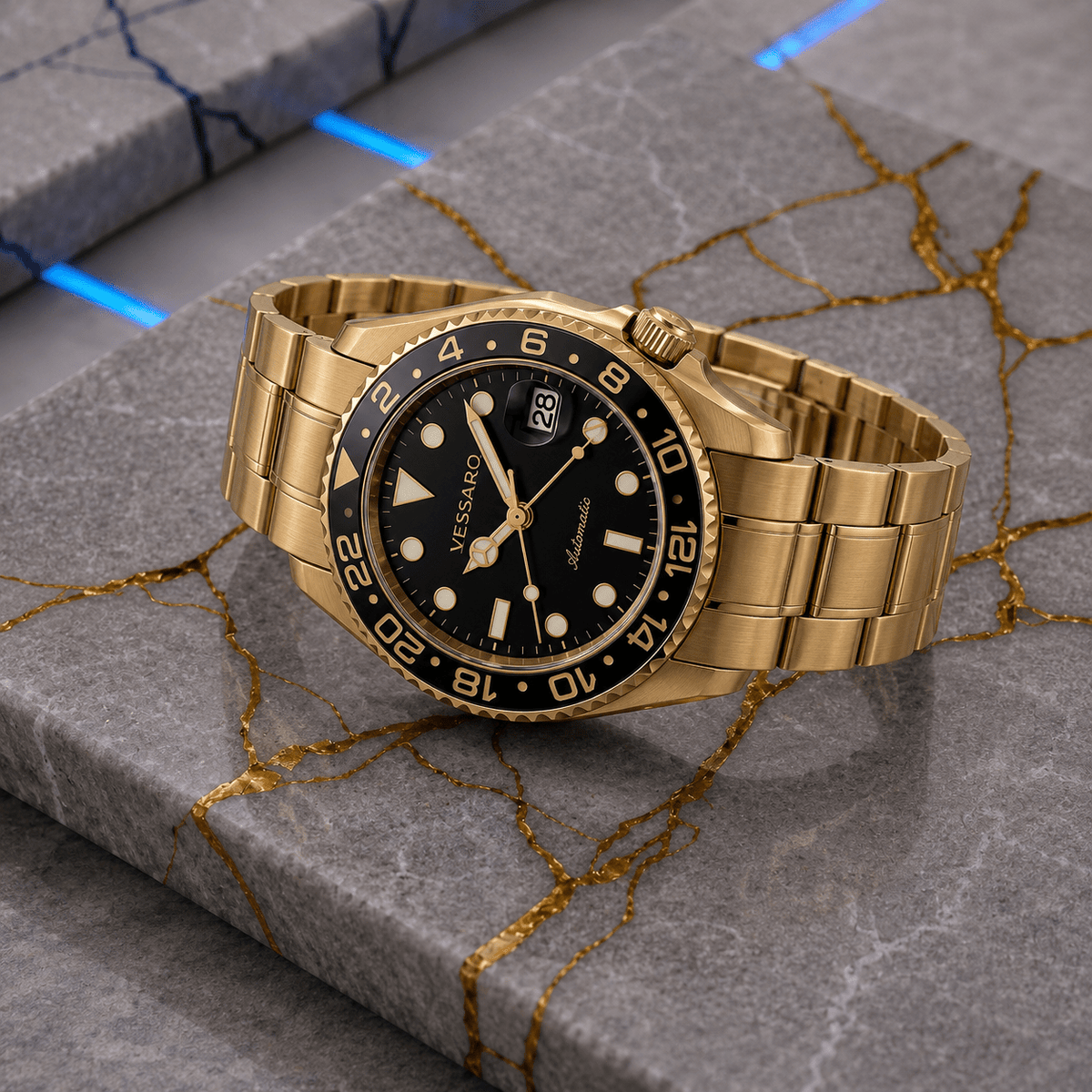 NAVEX BLACK GOLD STEEL - Luxury | Vessaro
