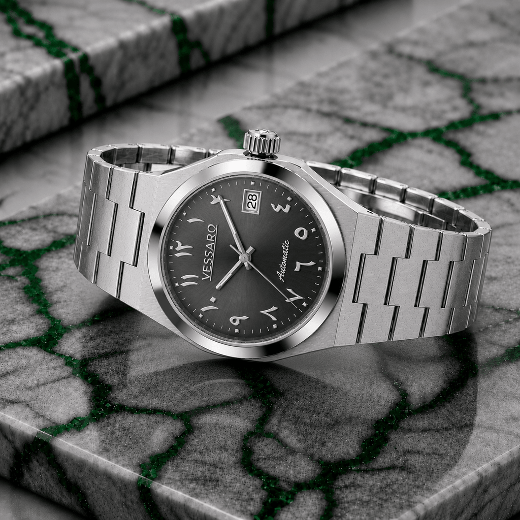 TOLARIS ARABIC GREY SILVER - Luxury | Vessaro