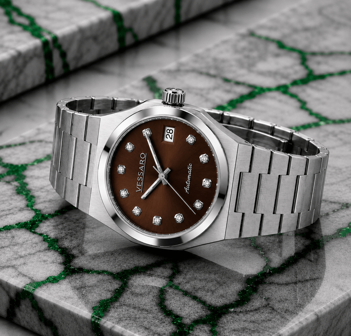 TOLARIS BROWN STEEL - Luxury | Vessaro