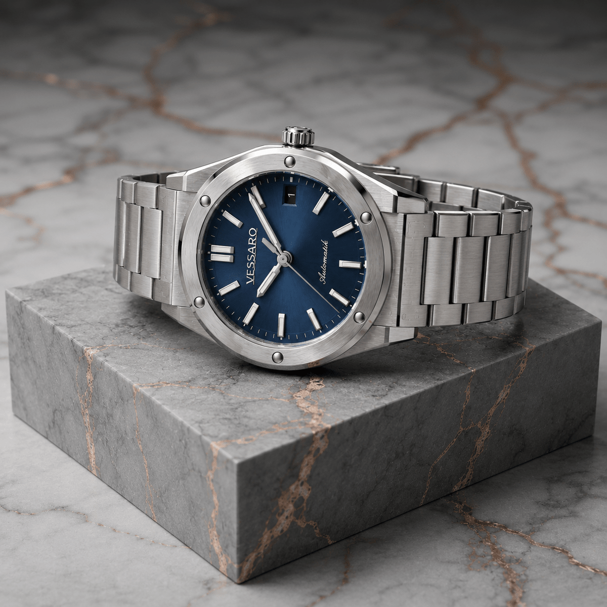 VALTOR BLUE SILVER STEEL - Luxury | Vessaro