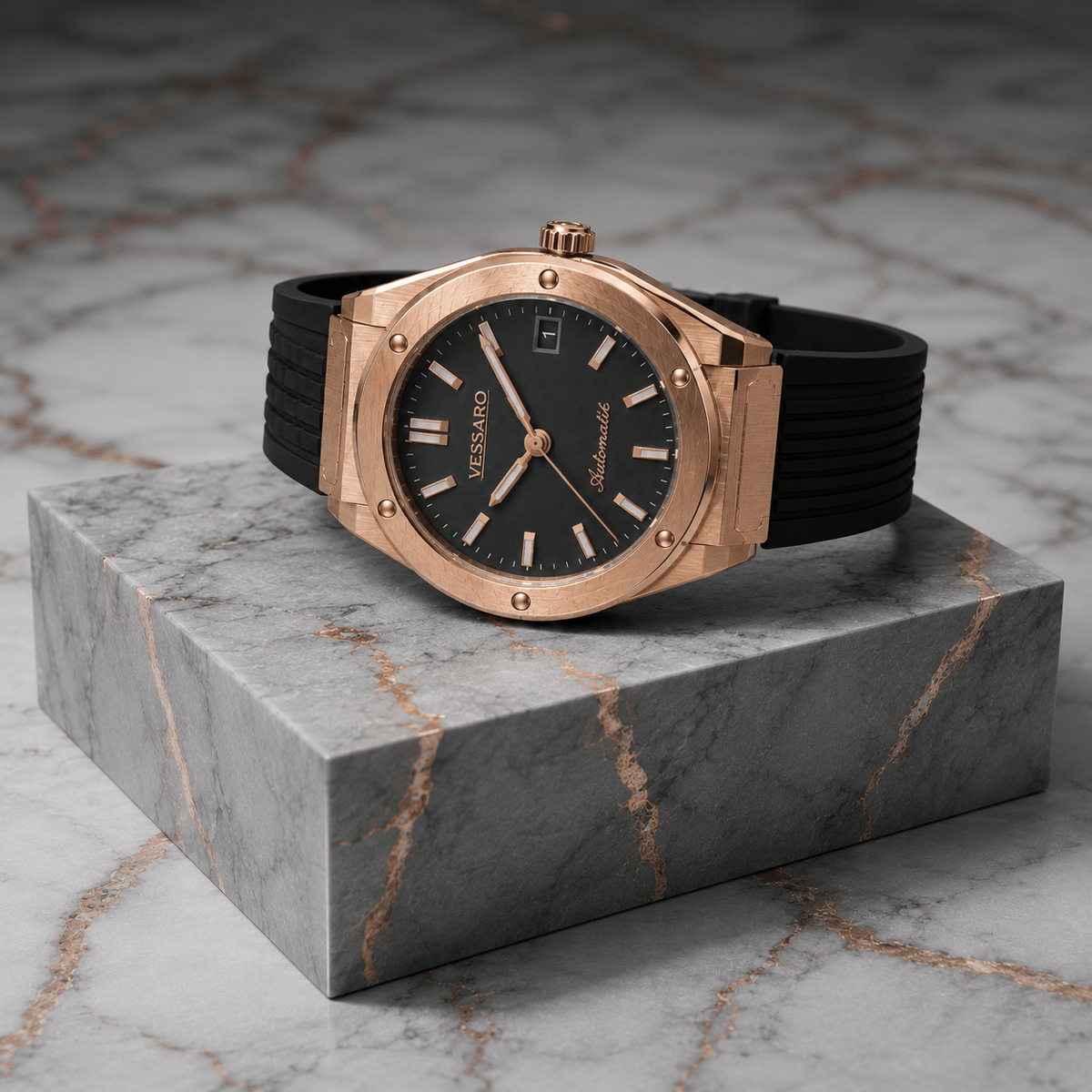 VALTOR GREY ROSE RUBBER - Luxury | Vessaro