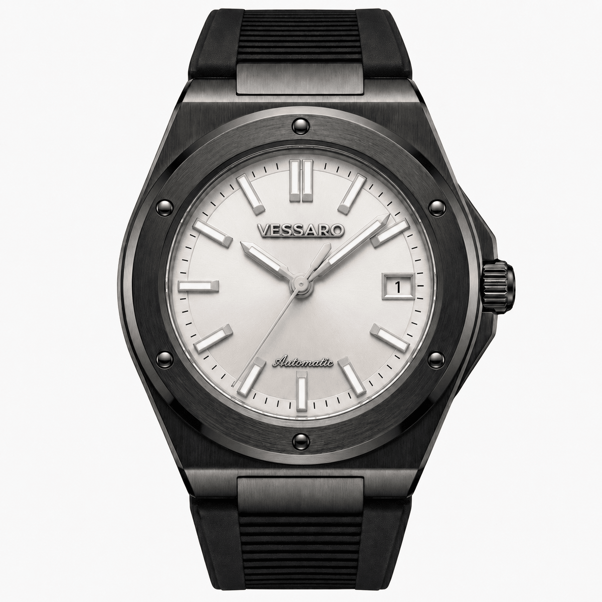 VALTOR WHITE RUBBER BLACK - Luxury | Vessaro