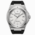 VALTOR WHITE RUBBER SILVER - Luxury | Vessaro