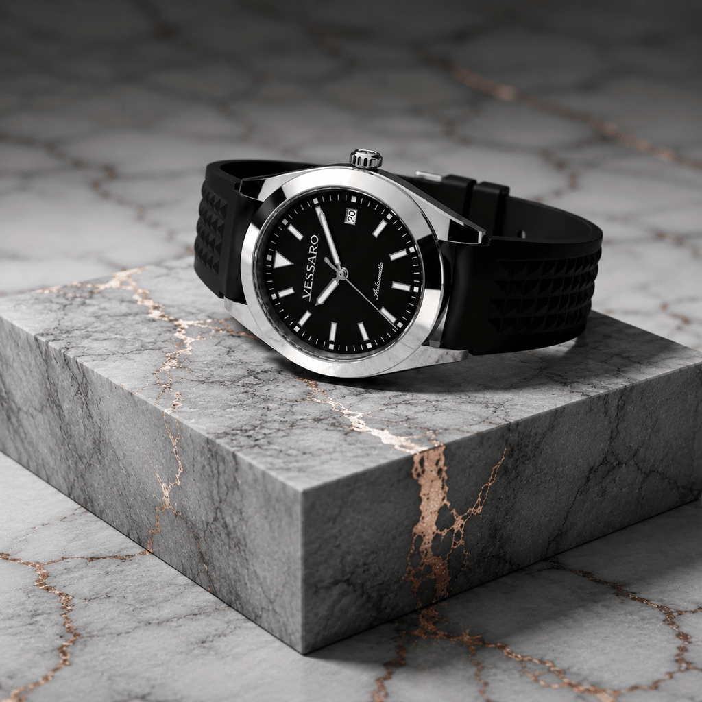 VEYRA BLACK RUBBER - Luxury | Vessaro
