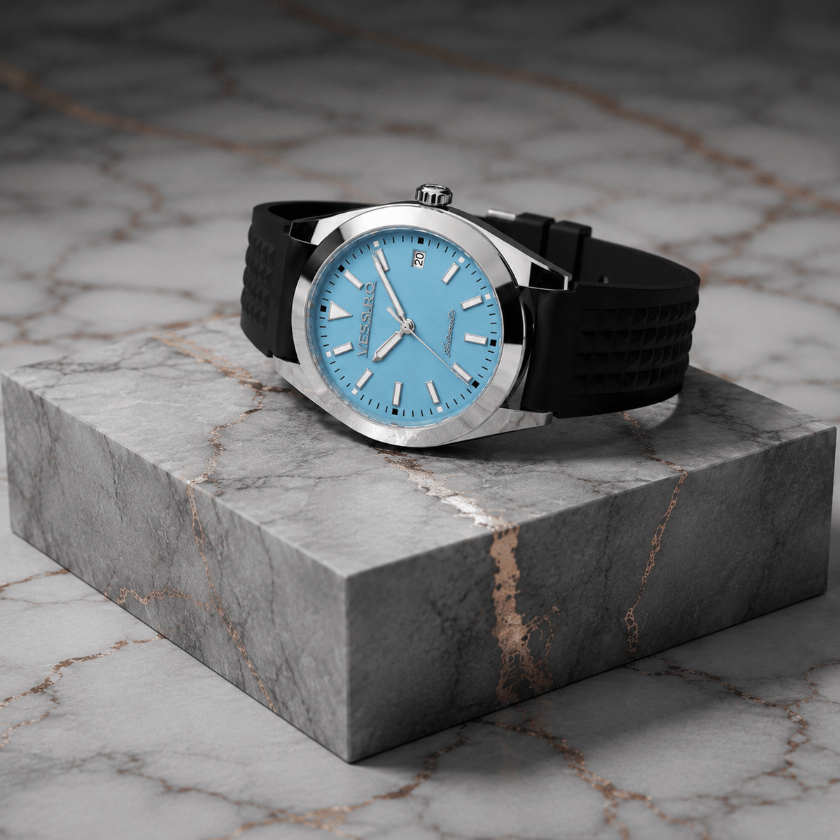 VEYRA POP BLUE RUBBER - Luxury | Vessaro